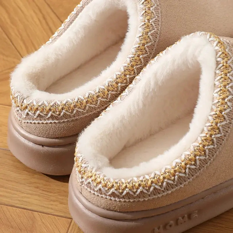 2025 New Fashion Fluffy Platform Slippers TrendShify