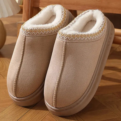 2025 New Fashion Fluffy Platform Slippers TrendShify