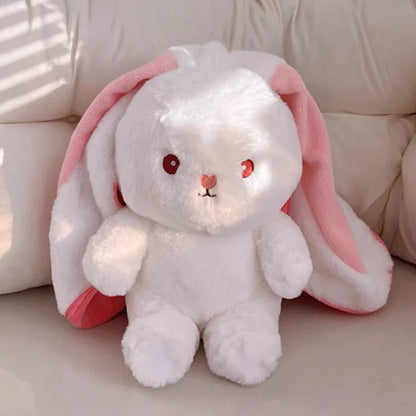 Cute Bunny Plush – Strawberry & Carrot Stuffed Toy | Soft & Cuddly Gift for Kids